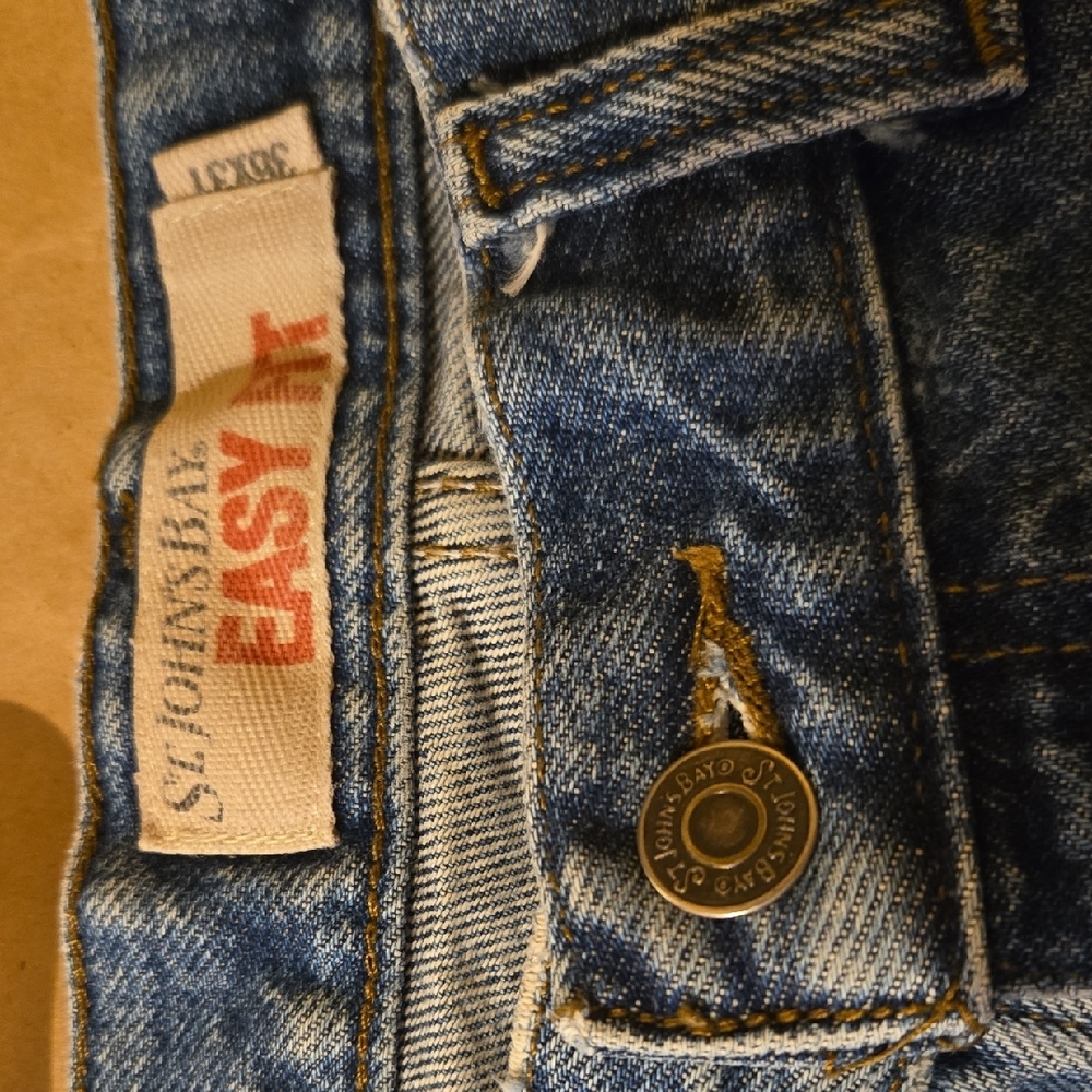St. John's Bay Relaxed Fit Blue Jeans - Picture 6 of 6